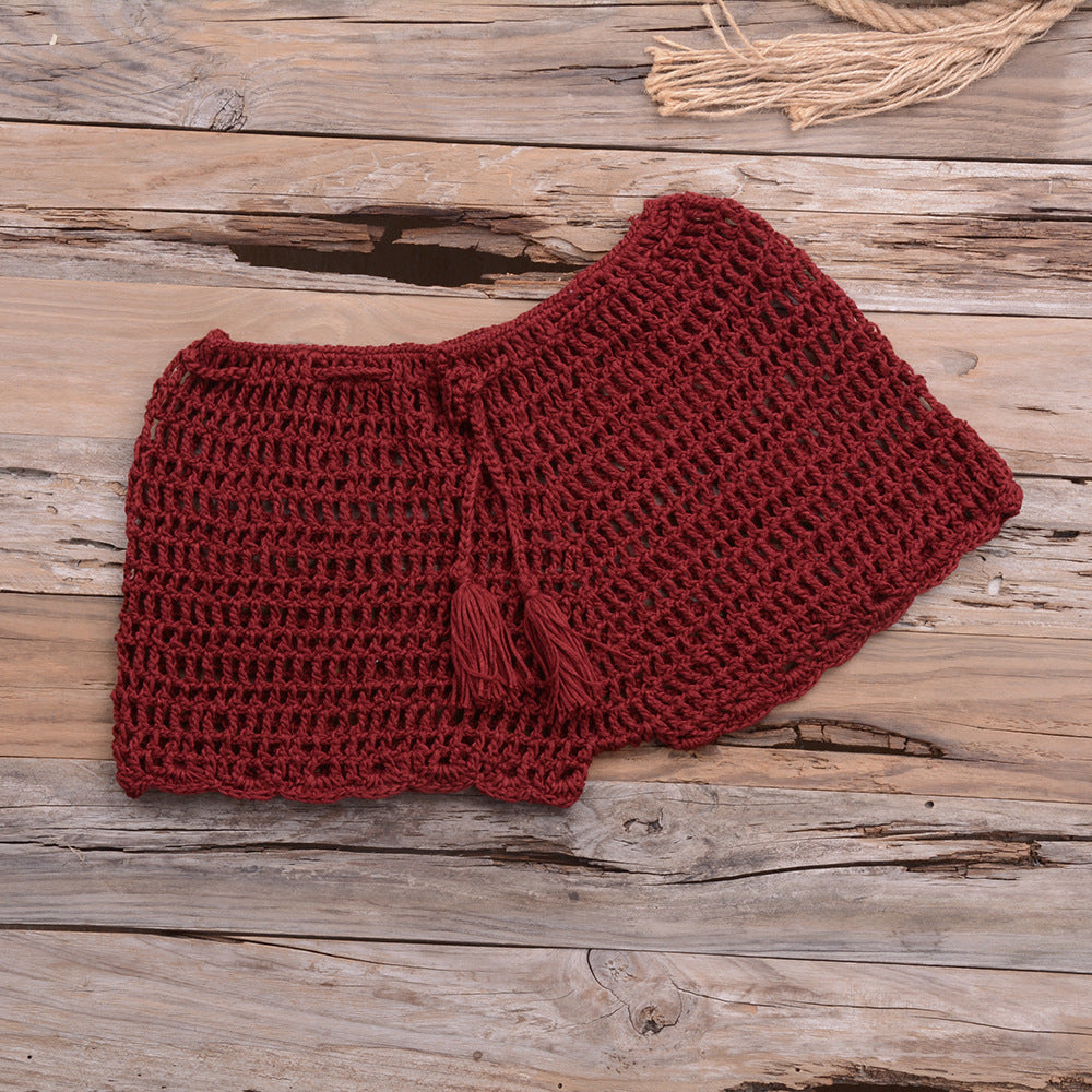 Hand Woven Beach Swimming Trunks Lace Up Cutout Boxers Bella Mia